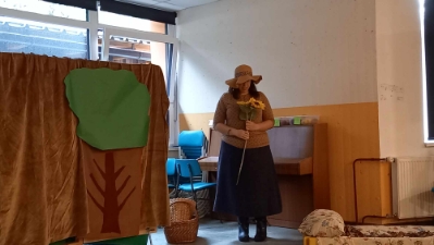 Teta Jesen na obisku pri nas