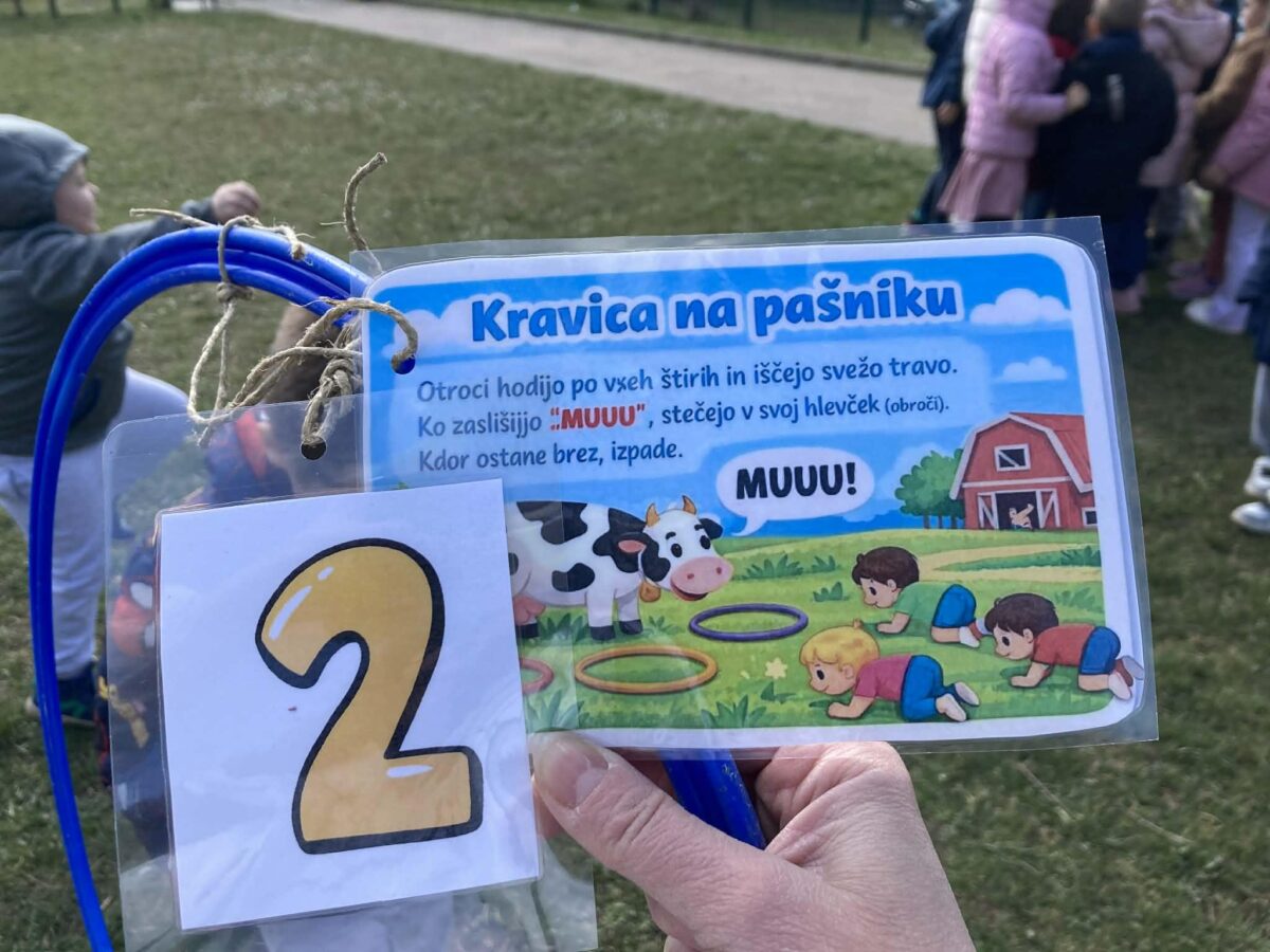 Navodilo za izvedbo gibalne dejavnosti – Postaja 2