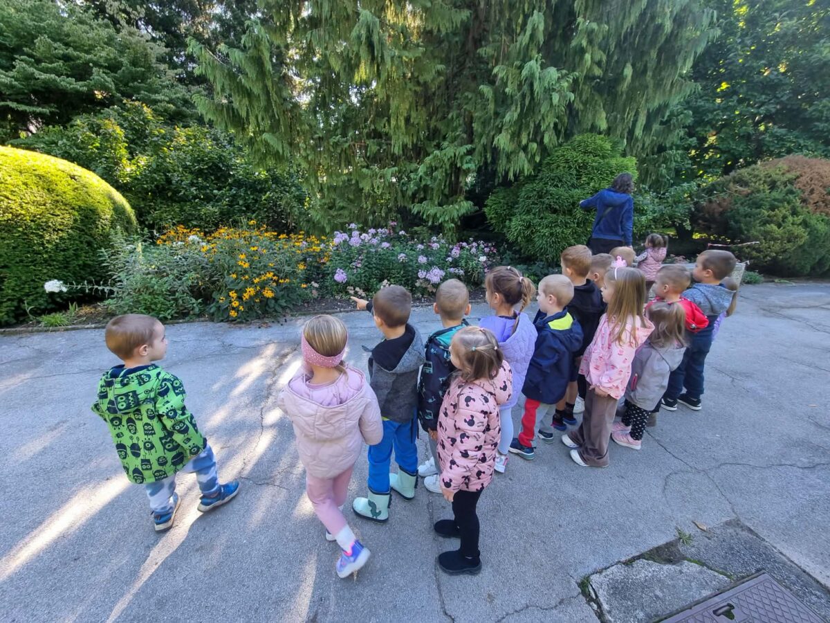 Prišla je jesen – otroci na sprehodu v parku1